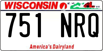 WI license plate 751NRQ