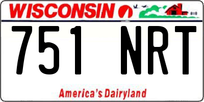 WI license plate 751NRT