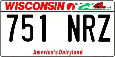 WI license plate 751NRZ