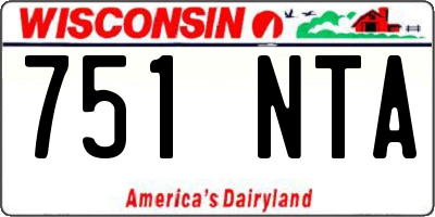 WI license plate 751NTA