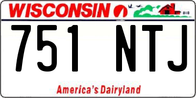 WI license plate 751NTJ