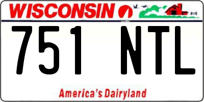 WI license plate 751NTL