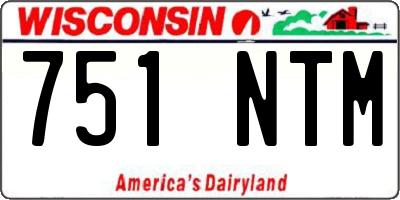 WI license plate 751NTM