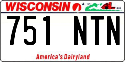 WI license plate 751NTN