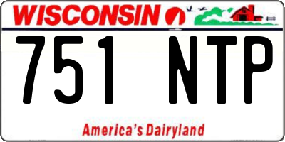 WI license plate 751NTP