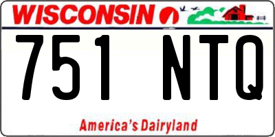 WI license plate 751NTQ
