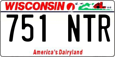 WI license plate 751NTR