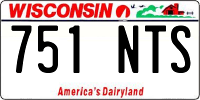 WI license plate 751NTS