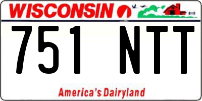 WI license plate 751NTT