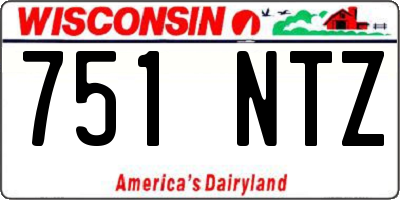 WI license plate 751NTZ