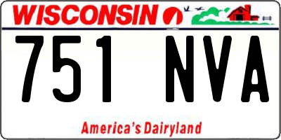 WI license plate 751NVA
