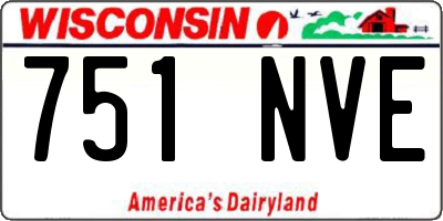 WI license plate 751NVE