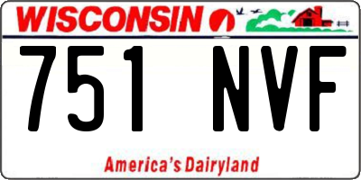 WI license plate 751NVF