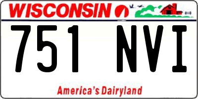 WI license plate 751NVI