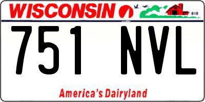 WI license plate 751NVL