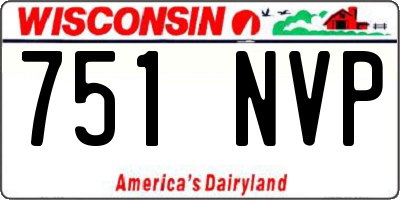WI license plate 751NVP