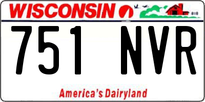 WI license plate 751NVR
