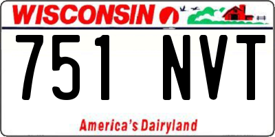 WI license plate 751NVT