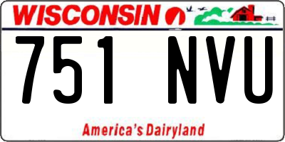 WI license plate 751NVU