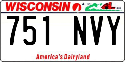 WI license plate 751NVY