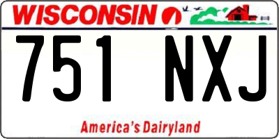 WI license plate 751NXJ