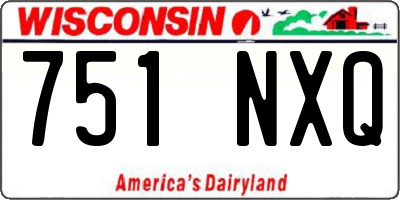 WI license plate 751NXQ