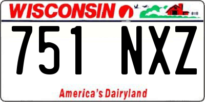 WI license plate 751NXZ