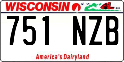 WI license plate 751NZB