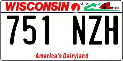 WI license plate 751NZH