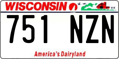 WI license plate 751NZN