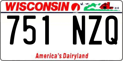 WI license plate 751NZQ
