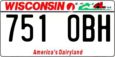 WI license plate 751OBH