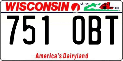 WI license plate 751OBT