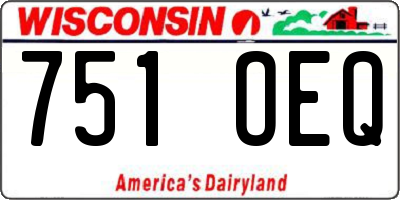 WI license plate 751OEQ