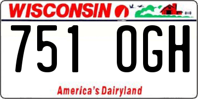 WI license plate 751OGH