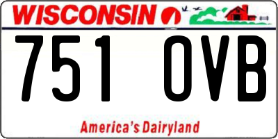 WI license plate 751OVB