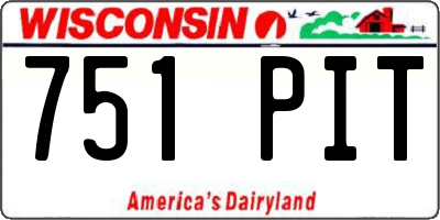 WI license plate 751PIT