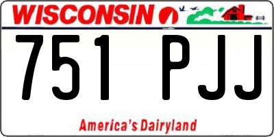 WI license plate 751PJJ