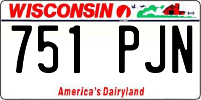 WI license plate 751PJN