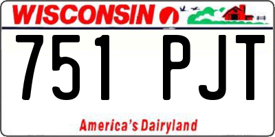 WI license plate 751PJT