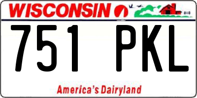 WI license plate 751PKL