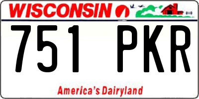 WI license plate 751PKR