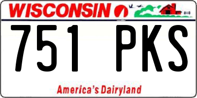 WI license plate 751PKS