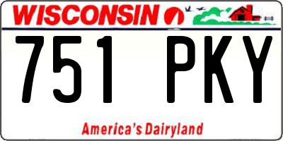 WI license plate 751PKY