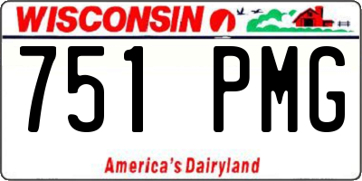 WI license plate 751PMG