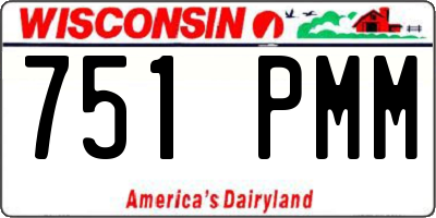 WI license plate 751PMM