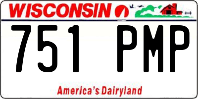 WI license plate 751PMP