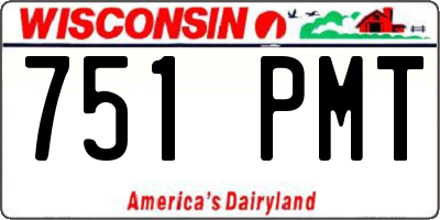 WI license plate 751PMT