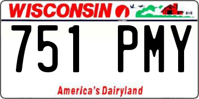 WI license plate 751PMY