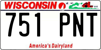 WI license plate 751PNT